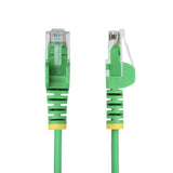 StarTech.com Cavo Ethernet CAT6 Verde da 2,5m; Patch UTP con Plug RJ45 Antigroviglio e Rilievi di Trazione, Cavo Lan Slim in Rame Puro 28AWG, Sottoposto a test Fluke