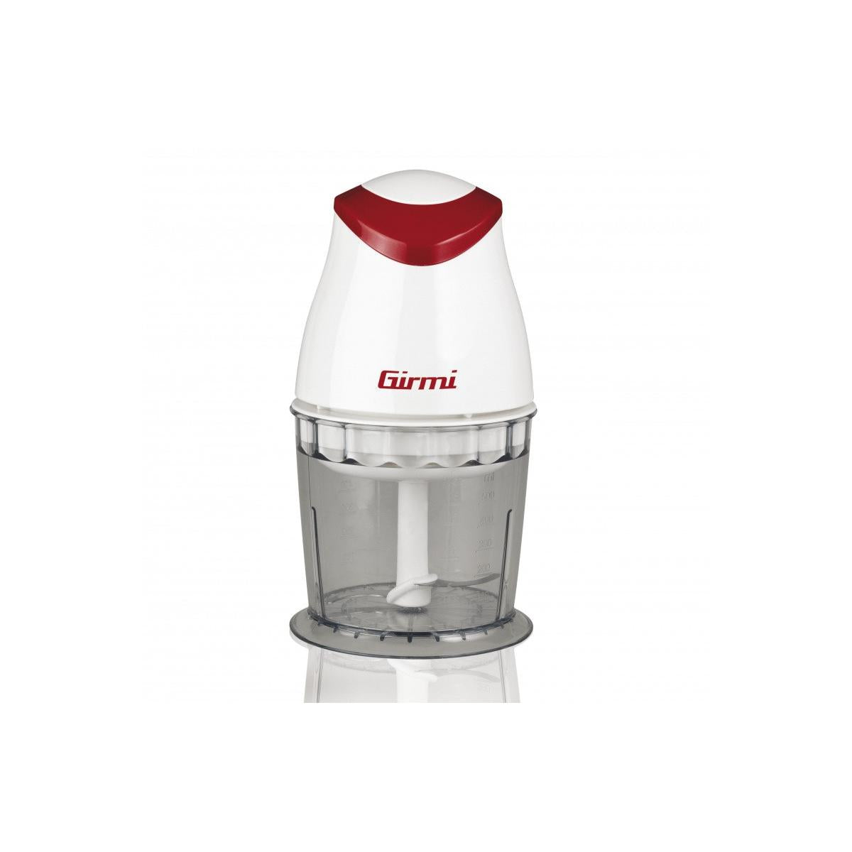 Girmi TR01 BIANCO Tritaverdure Elettrico 0.5L 350W Rosso Trasparente Bianco