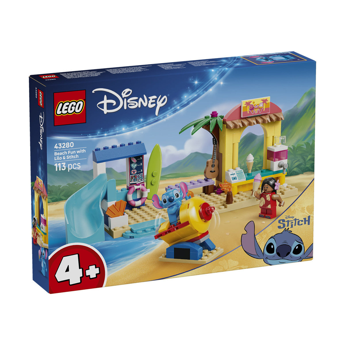 Lego Disney 43280 - Divertimento In Spiaggia Con Lilo E Stitch