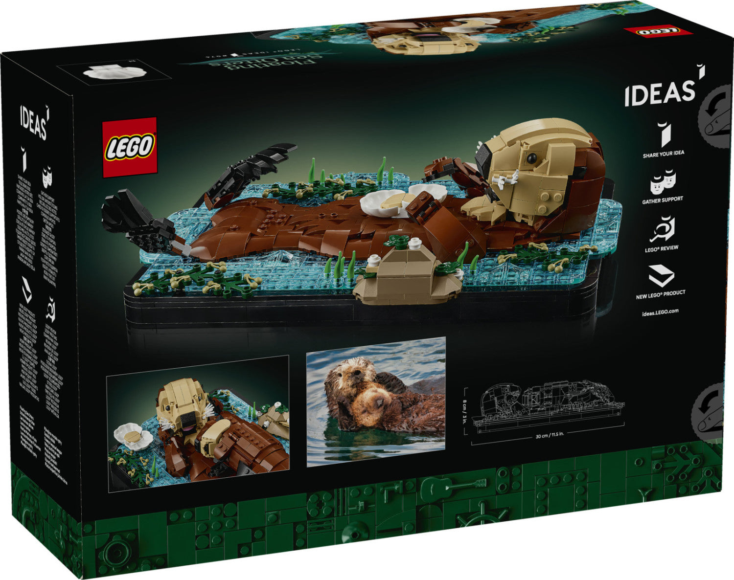 LEGO Ideas Floating Sea Otters 21366 Bausatz für Erwachsene 1234 Teile