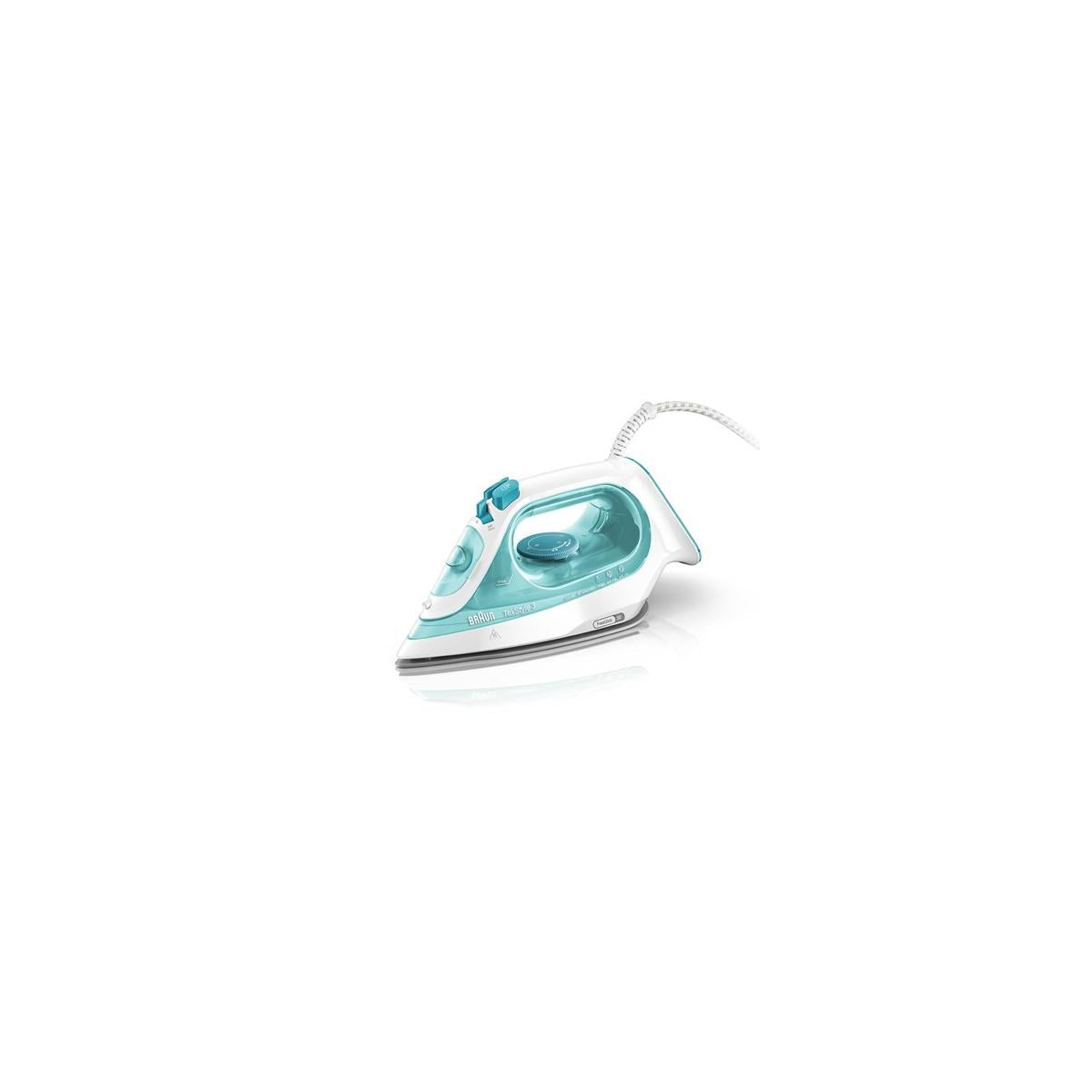 Ferro da Stiro Braun SI 3041 GR a Vapore Piastra in Ceramica Turchese Bianco 2350 W