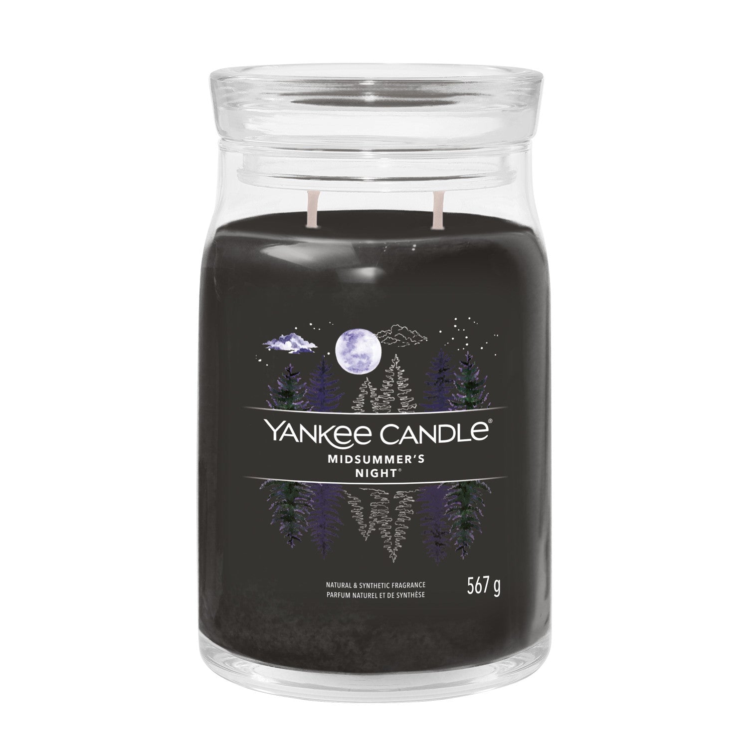 Yankee Candle 1629968E candela di cera Cilindro Muschio, Patchouli Nero 1 pz