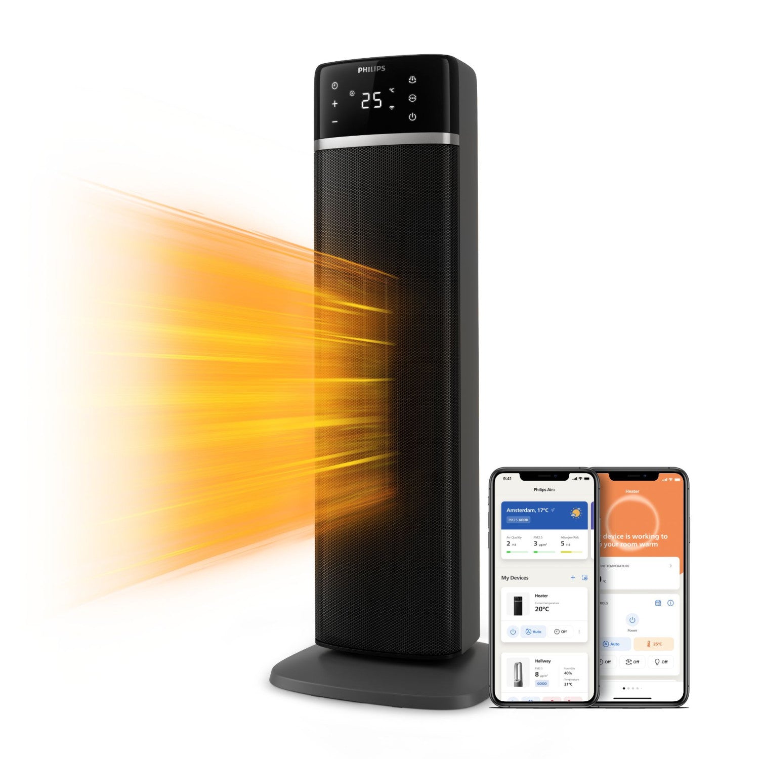 Philips 5000 series CX5120 Interno Nero 2000 W Riscaldatore ambiente elettrico con ventilatore