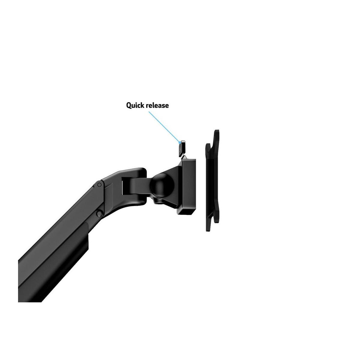 Multibrackets 7174 supporto da tavolo per Tv a schermo piatto 81,3 cm (32") Nero Scrivania