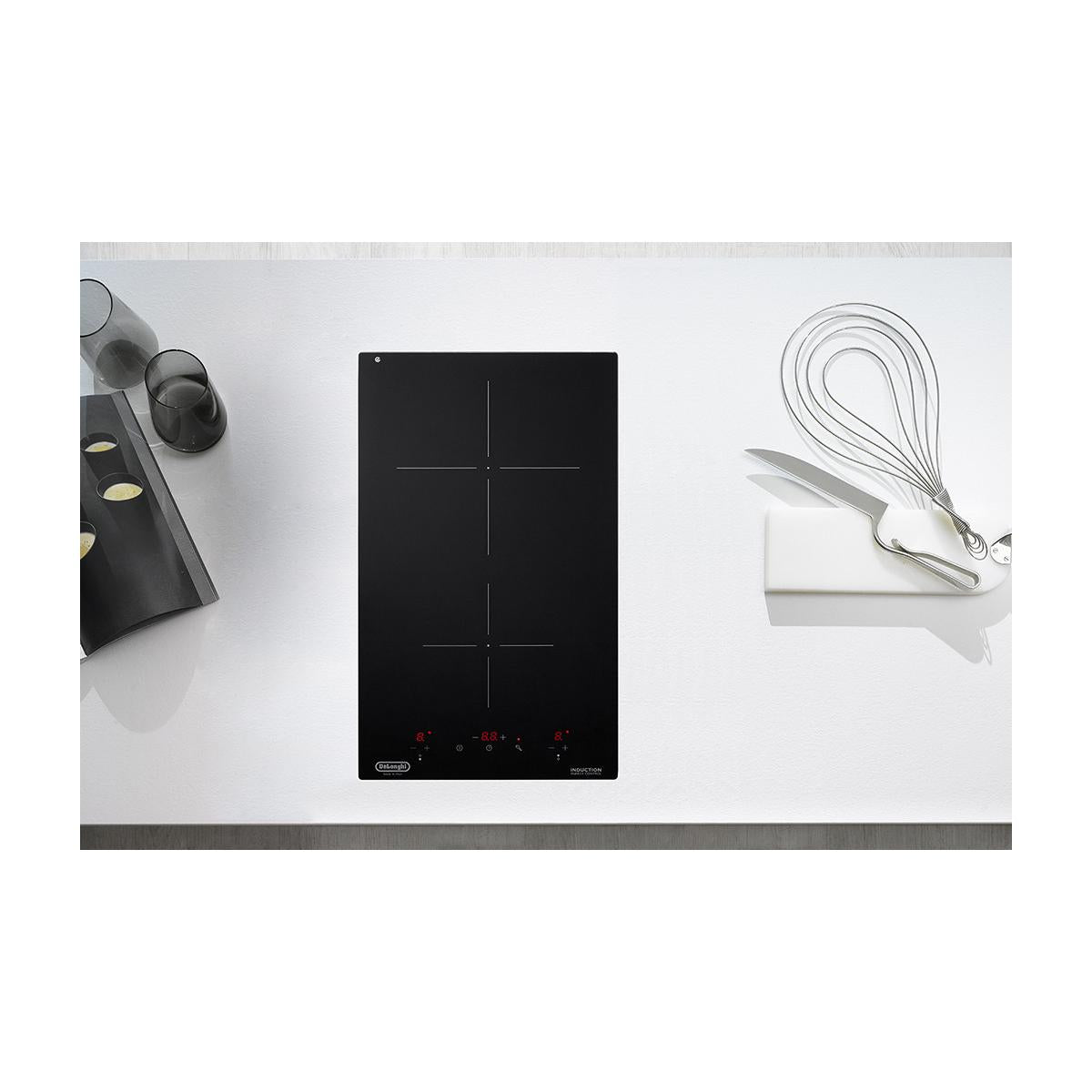 De'Longhi PIN 32 piano cottura Nero Da incasso 30 cm a induzione 2 Fornelli