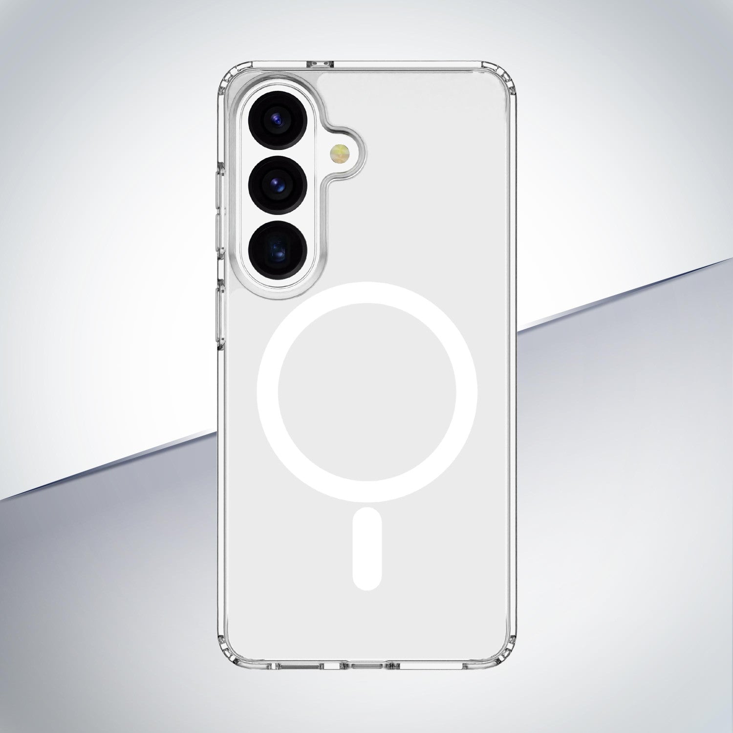 Cellularline Clear Mag - Galaxy S26 Custodia trasparente ultra resistente con bordo in gomma, compatibile con ecosistema Qi2 e accessori magnetici, trattata contro l ingiallimento.