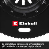 Einhell Lama Da Taglio A Tuffo Bimetallo Per Metallo E Legno Ø 88 Mm - Finitura PTFE, Cambio Rapido, Compatibile Con Multiutensili