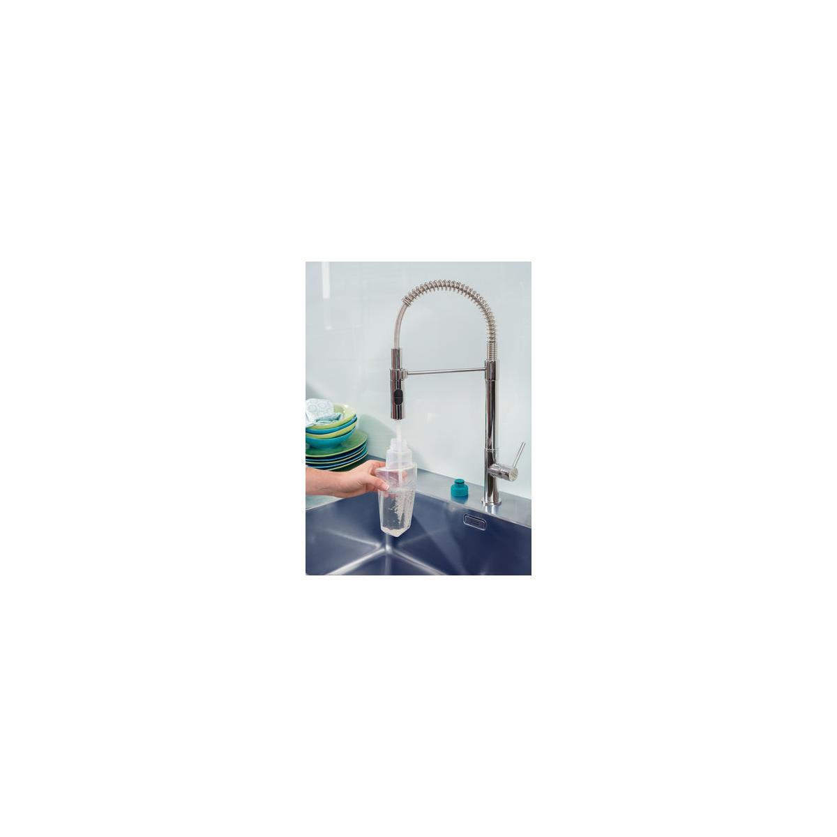 Leifheit Easy Spray XL spazzolone Microfibra Secco e bagnato Verde Bianco