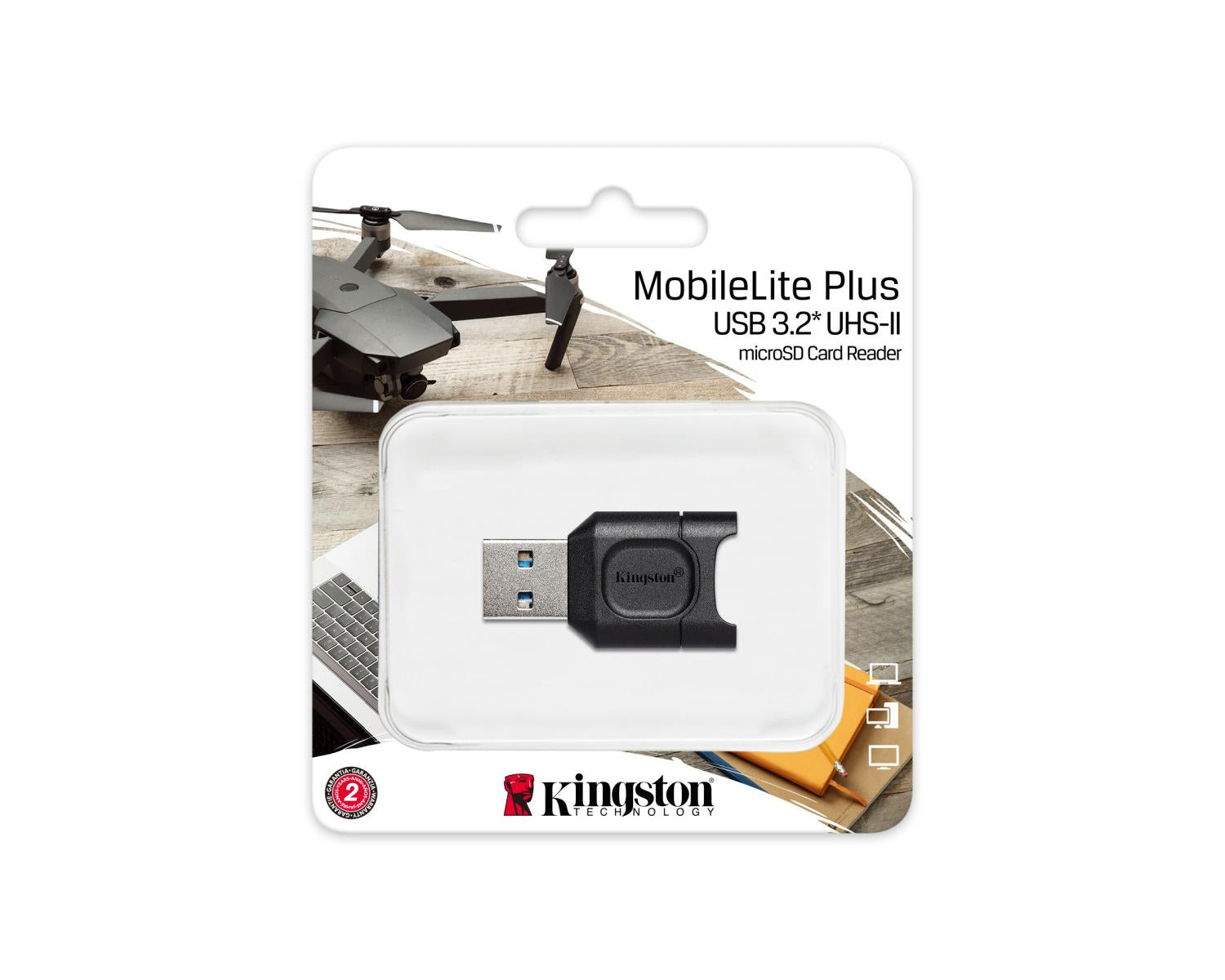 Kingston Technology MobileLite Plus lettore di schede USB 3.2 Gen 1 (3.1 Gen 1) Type-A Nero