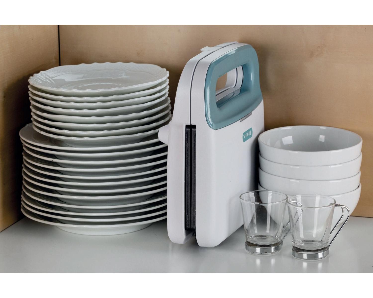 Ariete 1971 Sandwich Maker Breakfast Piastra Elettrica per Toast Potenza 750W Bianco