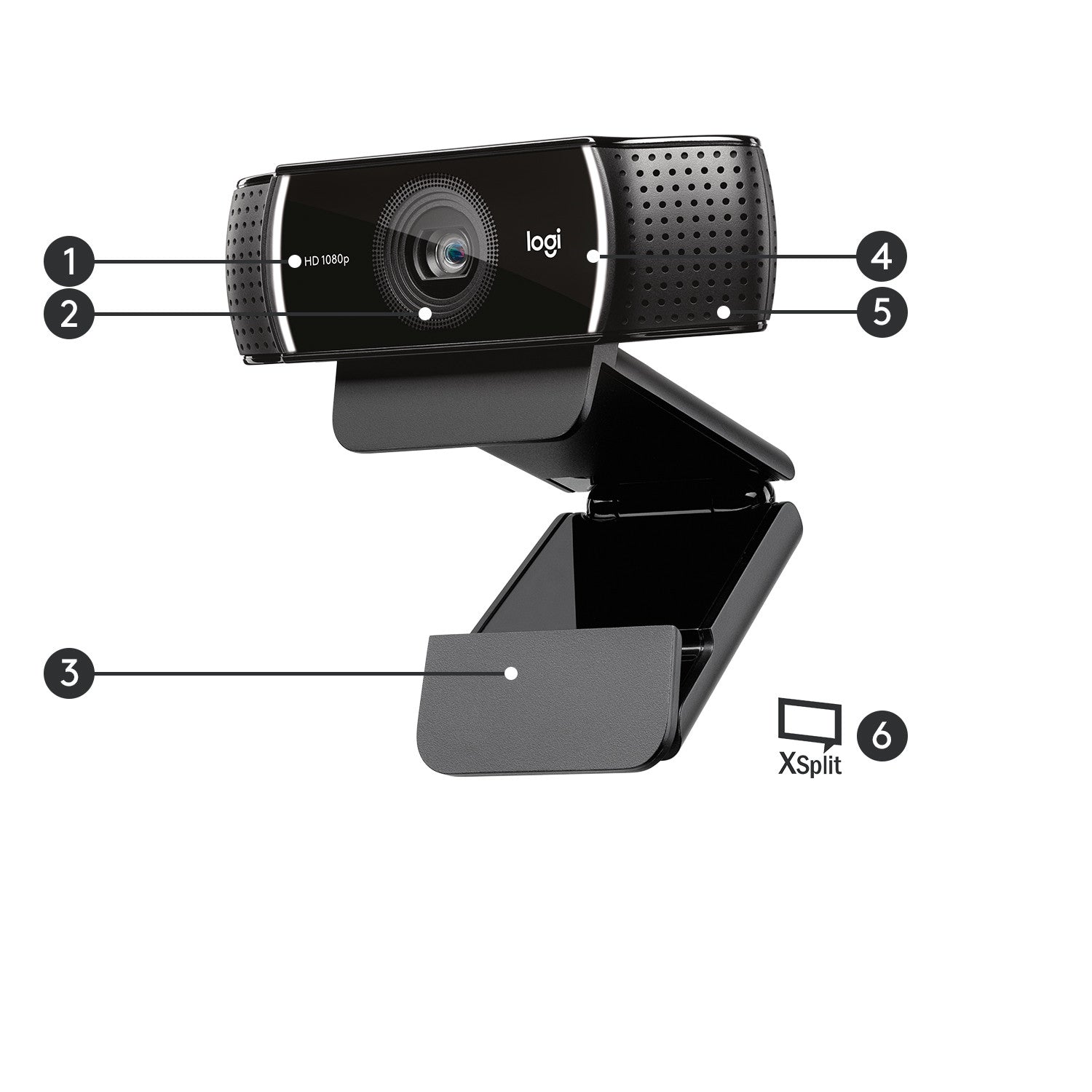 Logitech C922 Pro Stream Webcam 1920 x 1080 Pixel USB Nero