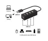 Equip 128955 hub di interfaccia USB 2.0 480 Mbit/s Nero