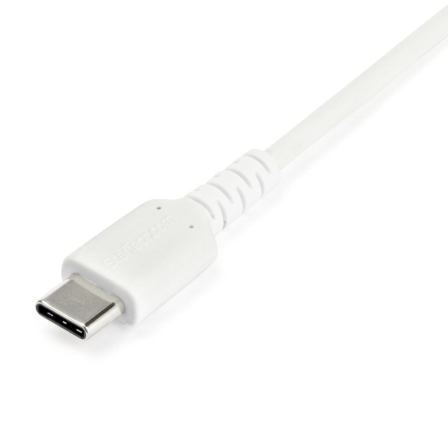 StarTech.com Cavo di Ricarica USB-A a USB-C da 2m - Resistente Cavetto USB-C di Ricarica Veloce e Sync da USB 2.0 a USB Type C 3A - Rivestimento in TPE e Fibra Aramidica M/M Bianco - Samsung S10, Ipad Pro, Pixel