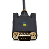 StarTech.com Cavo da USB a seriale da 3 m, ritenzione COM, viti/dadi intercambiabili, adattatore USB-A a DB9 RS232, IC FTDI, protezione ESD, Windows/macOS/Linux