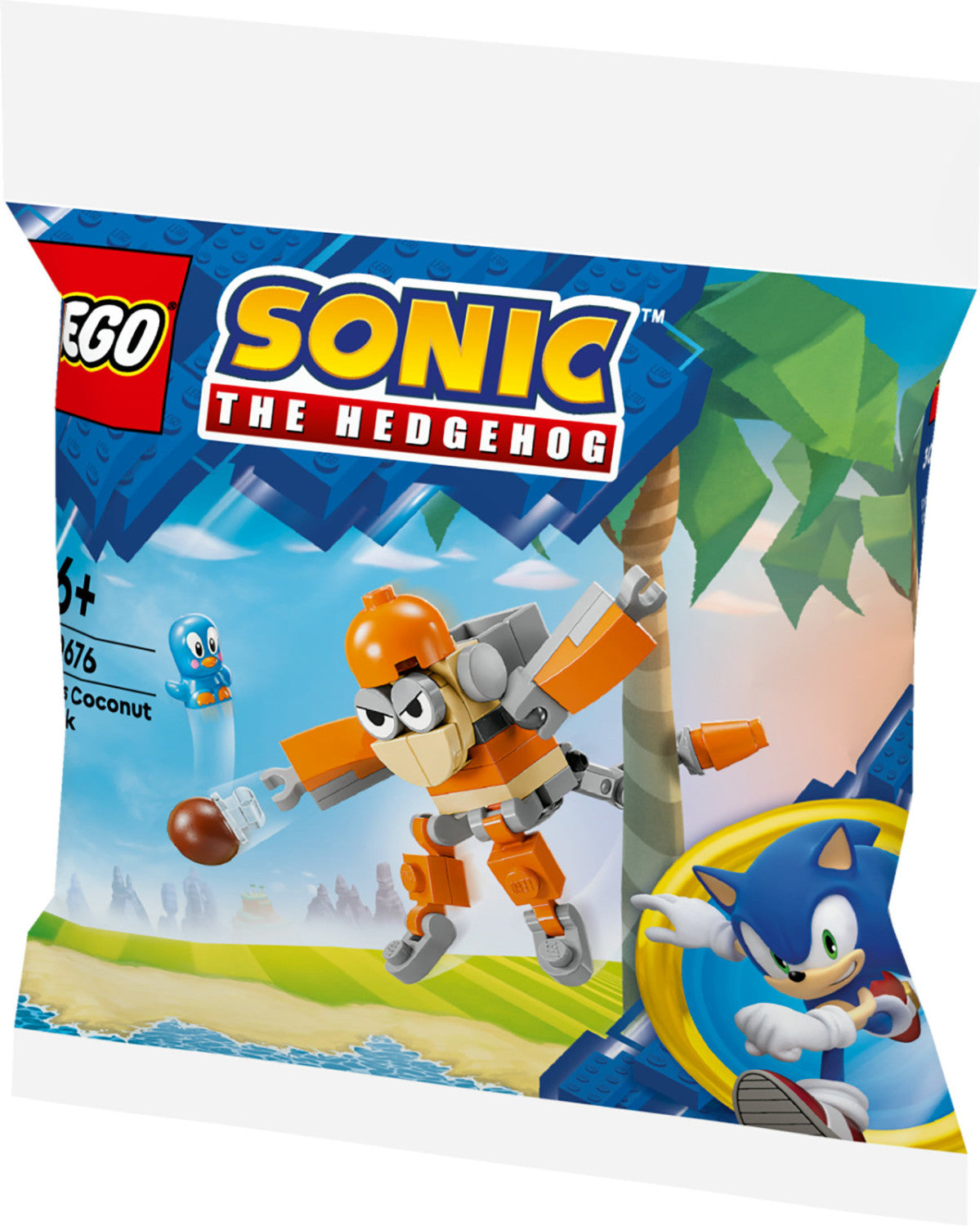 LEGO Sonic the Hedgehog Kiki's Coconut Attack 30676 6 Anni 42 Pezzi