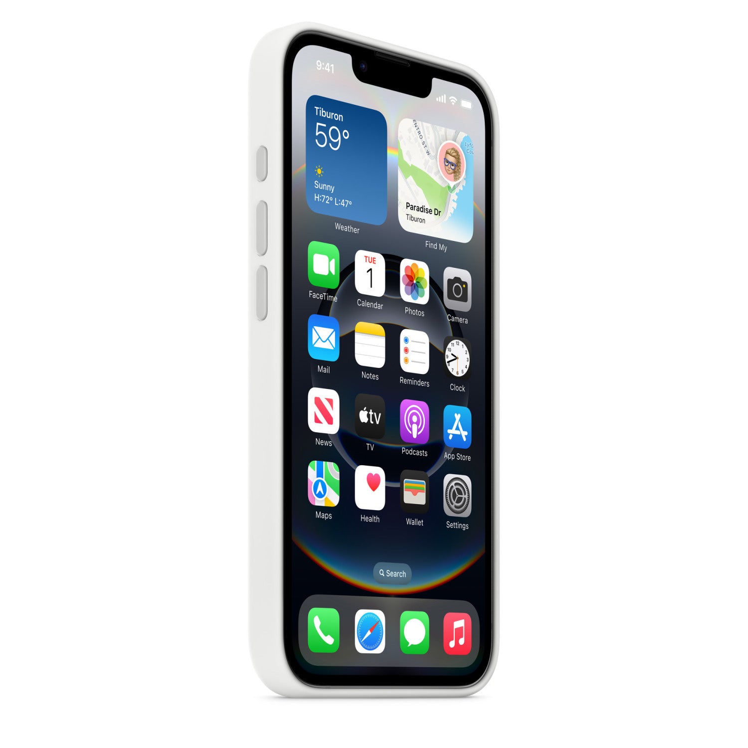 Apple Custodia in silicone per iPhone 16e - Bianco