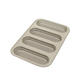 Silikomart Stampo in Silicone per 4 Mini Baguette Bread 170 x 55 h 20 mm Made in Italy