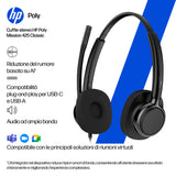 HP Poly Cuffie cablate monoaurali Mission 415 USB Classic