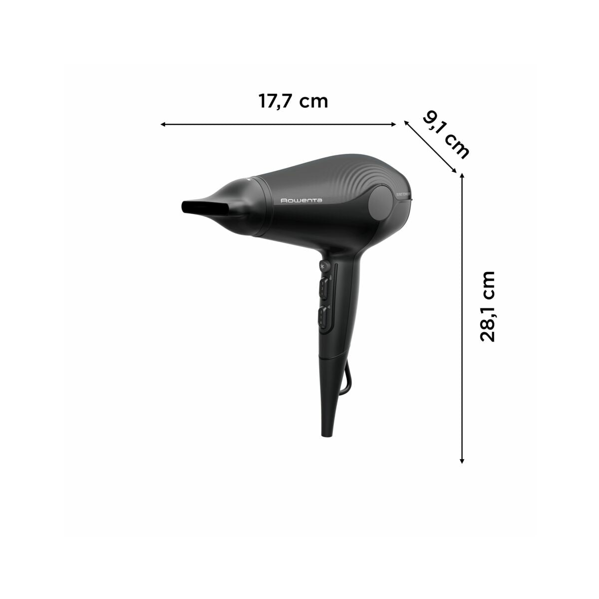 Rowenta Ultra Silence CV6430 asciuga capelli 1800 W Nero