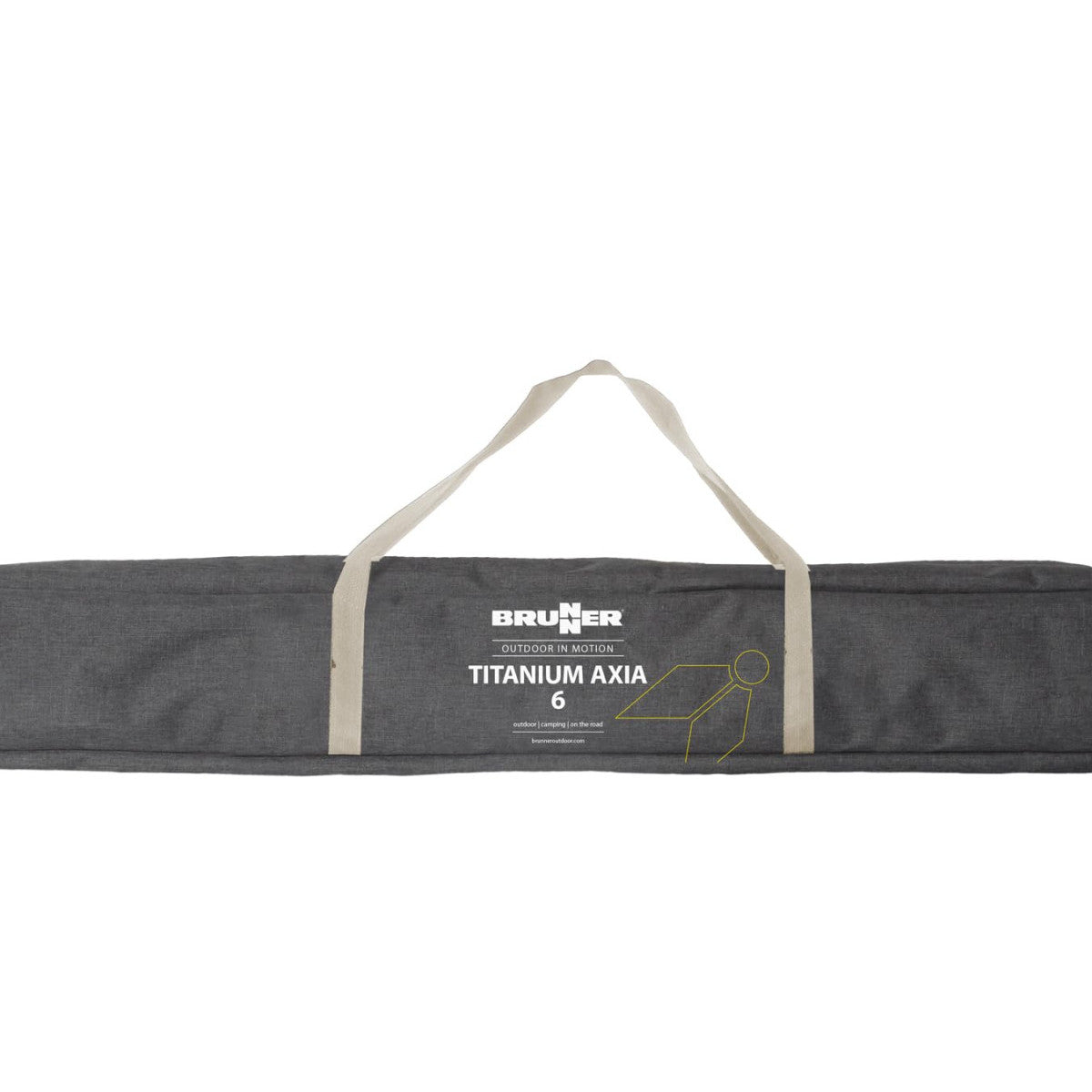 Brunner Tavolo Pieghevole Titanium Axia 6 In Alluminio 147x76x72 Cm