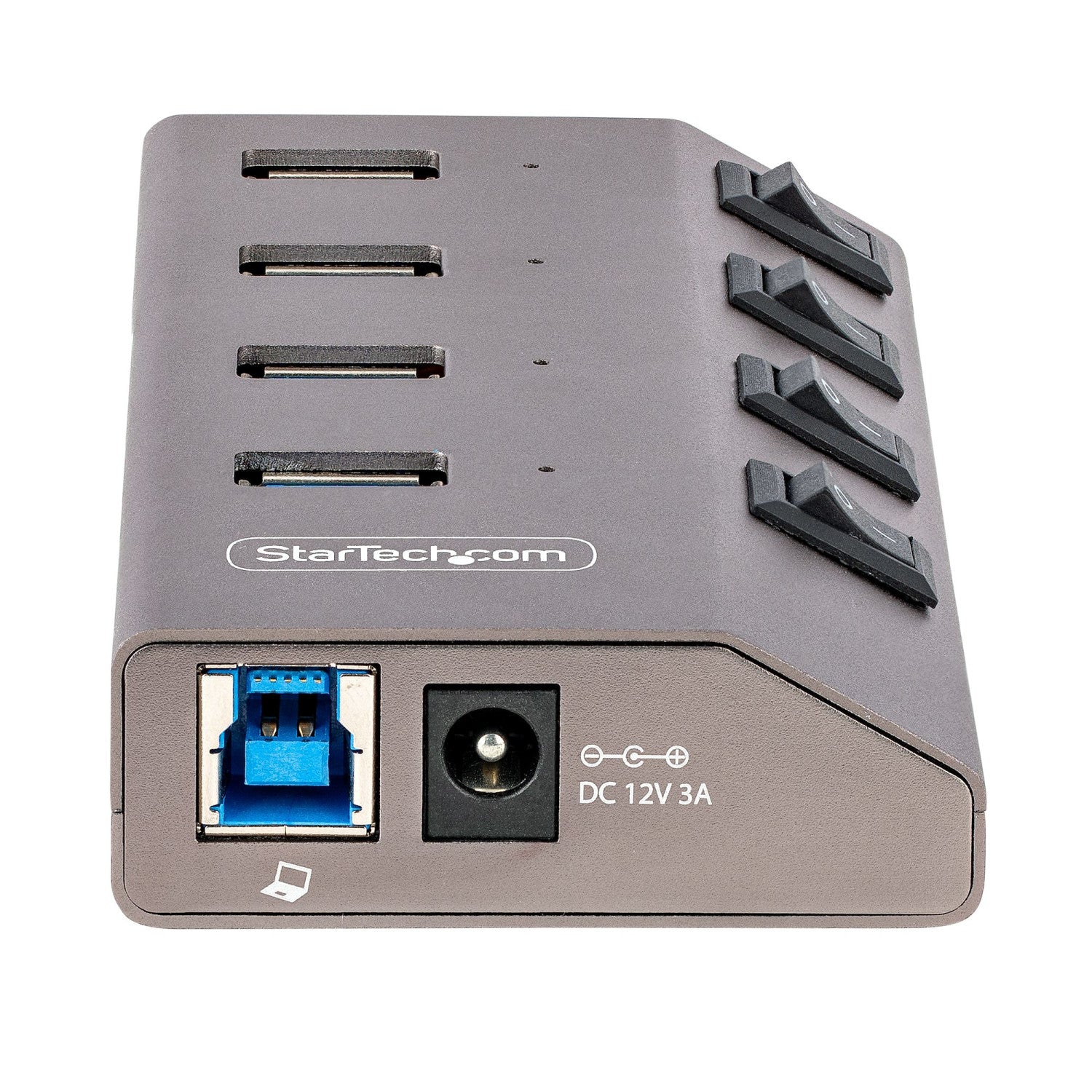 StarTech.com 5G4AIBS-USB-HUB-EU hub di interfaccia USB 3.2 Gen 1 (3.1 Gen 1) Type-B 5000 Mbit/s Grigio