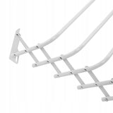 Gimi Stendibiancheria Da Parete Brio Super 80, Acciaio, 80x43 Cm, 4 M Di Stenditura
