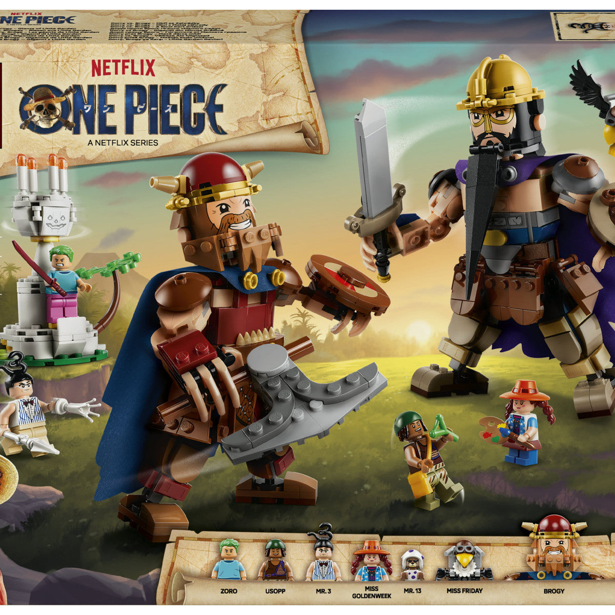 LEGO One Piece 75644 Dori Contro Brogi Giganti Di Little Garden, Gioco Con 2 Action Figure, 5 Minifigure, Regalo Bambini 9