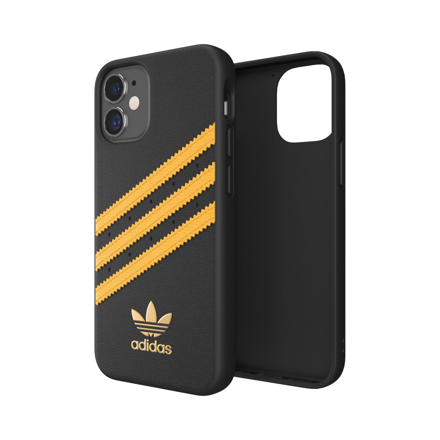 Adidas 3-Stripes custodia per cellulare 13,7 cm (5.4") Cover Nero, Oro