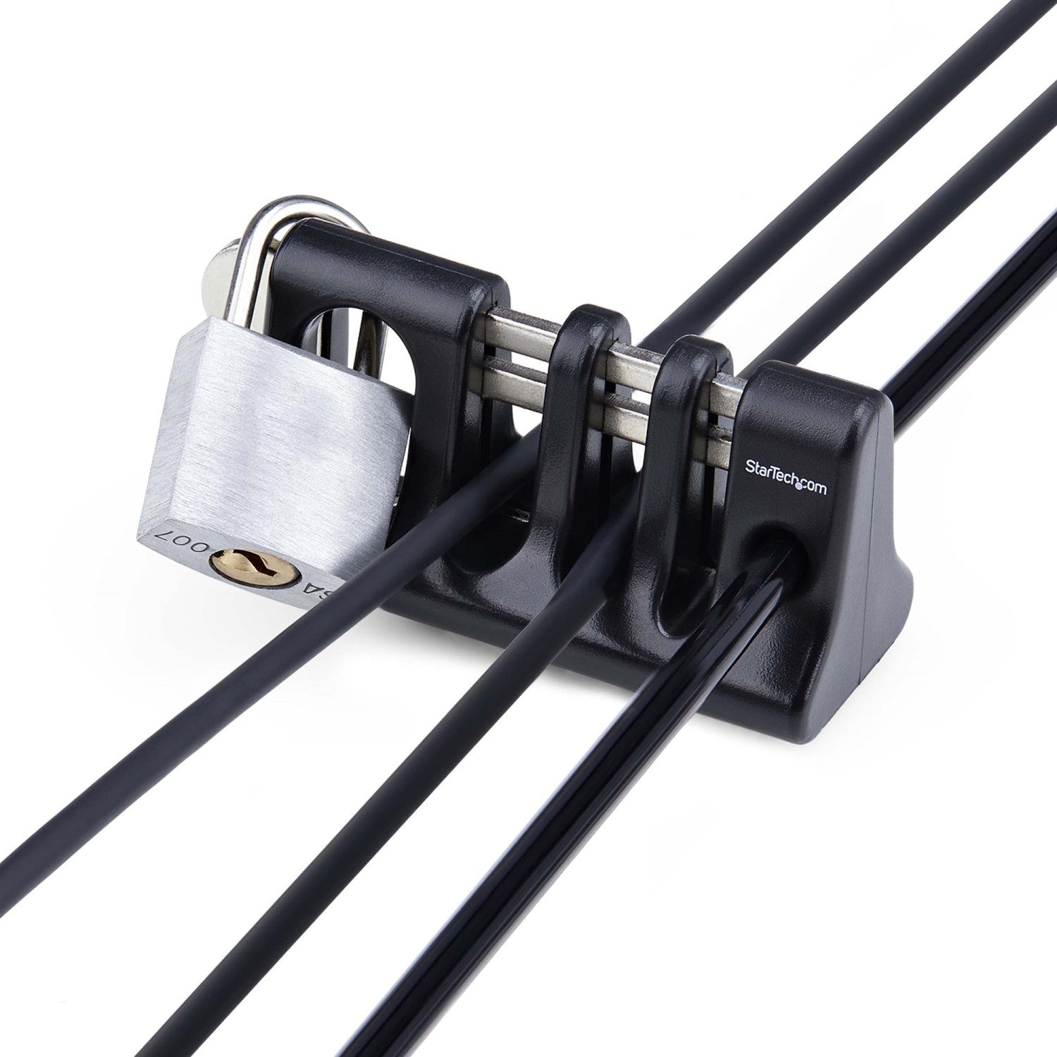 StarTech.com Blocco di sicurezza per cavi delle periferiche, tastiera/mouse, blocco per cavi per uffici/computer condivisi compatibile con cavo/padlock di sicurezza per laptop - TAA