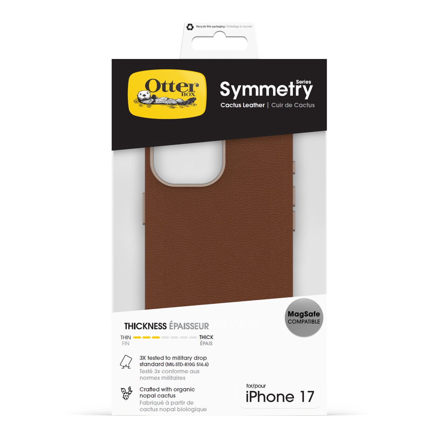 OtterBox Symmetry Cactus custodia per cellulare 16 cm (6.3") Cover Grigio chiaro