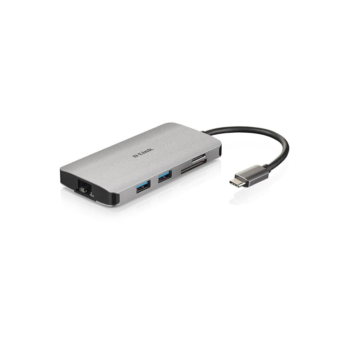 D-Link DUB-M810 replicatore di porte e docking station per laptop Cablato USB 3.2 Gen 1 (3.1 Gen 1) Type-C Argento