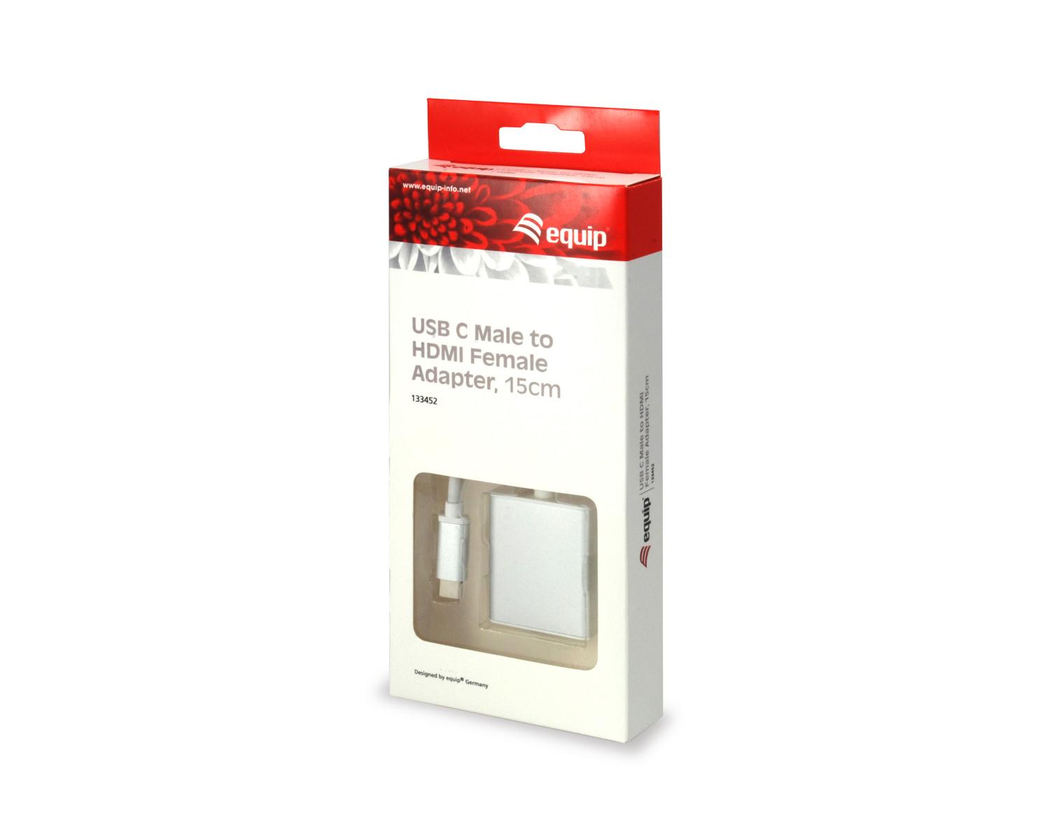 Equip 133452 adattatore grafico USB 4096 x 2160 Pixel Bianco
