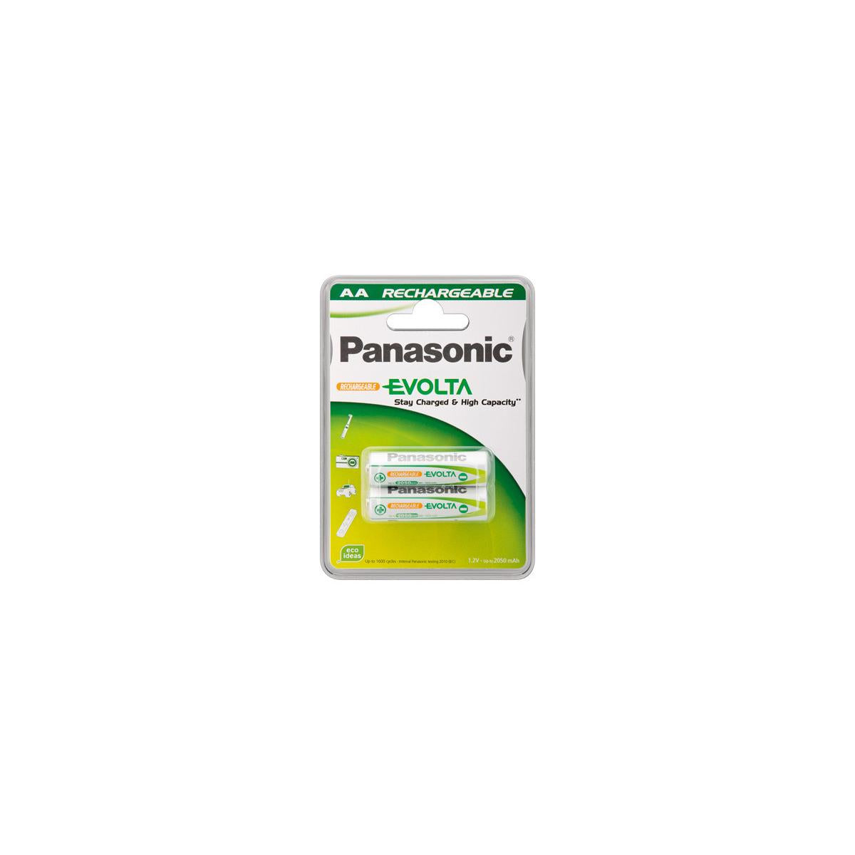 Wentronic AA 2.05Ah NiMH 2-BL EVOLTA Panasonic Batteria ricaricabile Stilo AA Nichel-Metallo Idruro (NiMH)