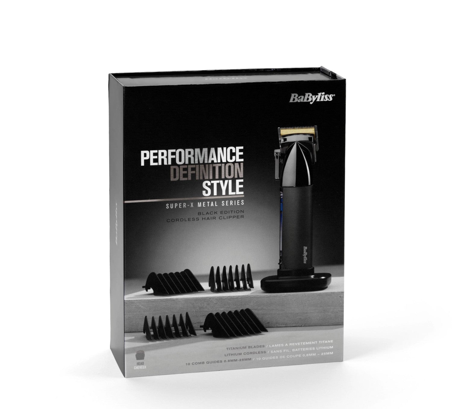 BaByliss E991E tagliacapelli Nero Cromo 5 Ioni di Litio