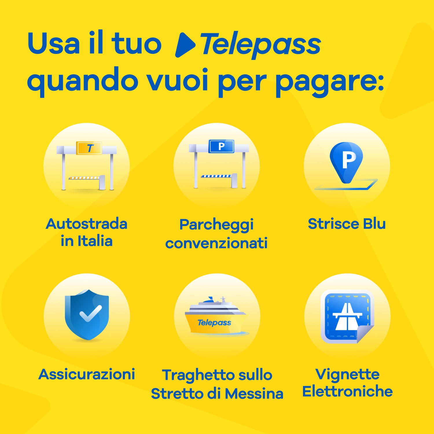Telepass Grab Go tag RFID Blu 1 pz