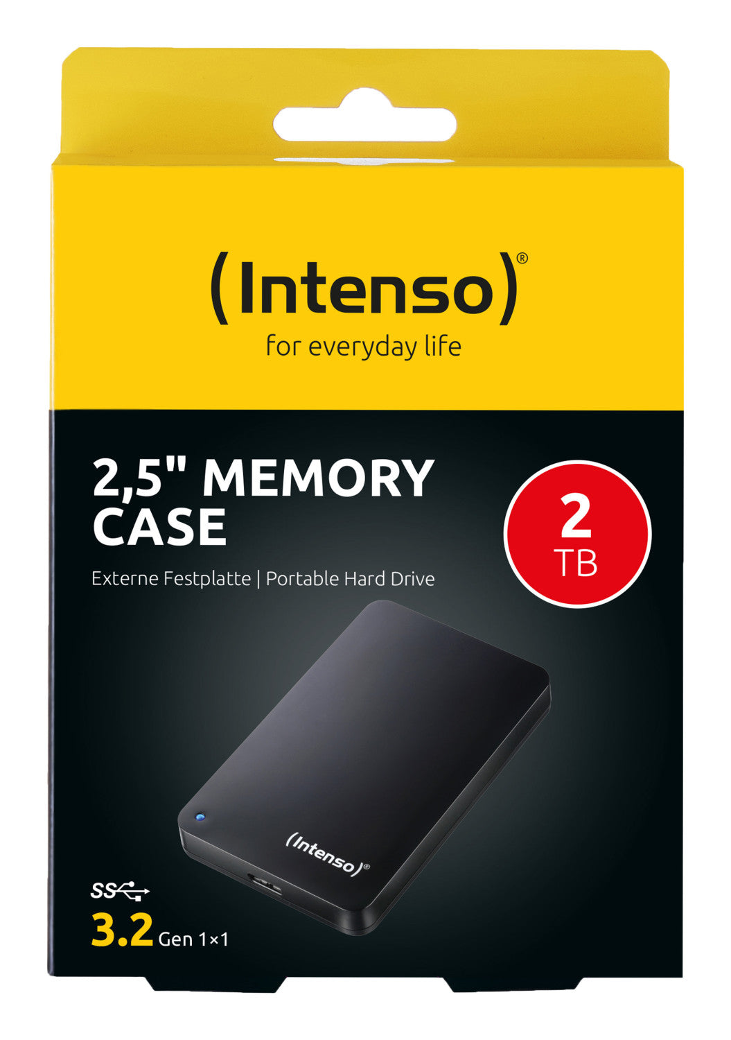 Intenso 2TB 2.5pollici Memory Case USB 3.0 esterno Nero