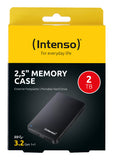 Intenso 2TB 2.5pollici Memory Case USB 3.0 esterno Nero