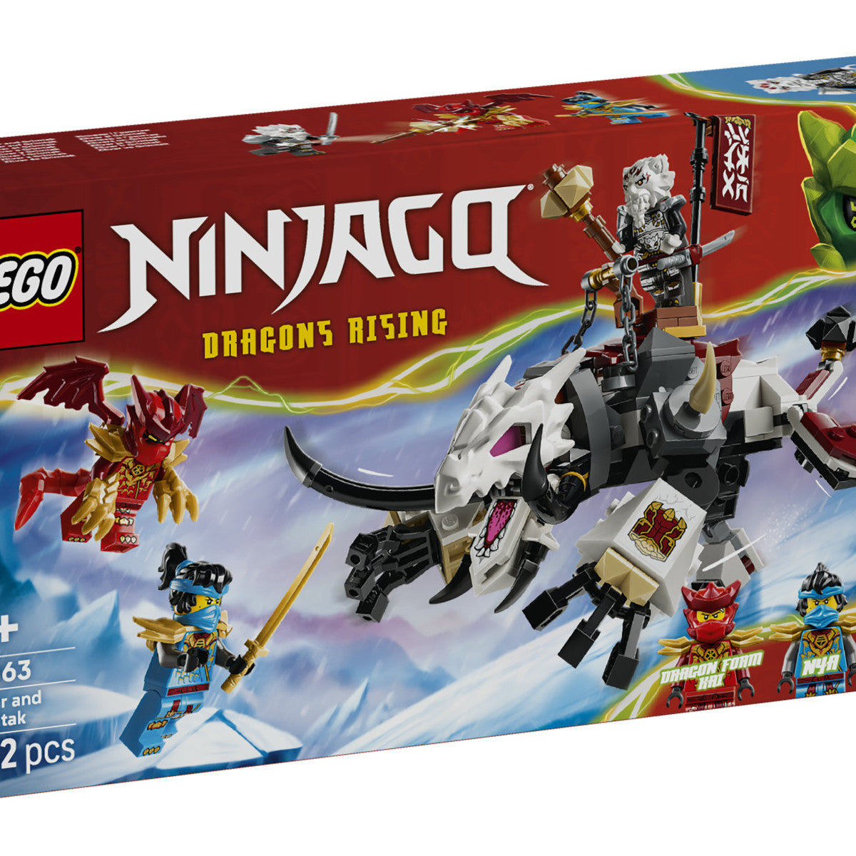 LEGO Ninjago 71863 Zilvar e Grimtak la Bestia Drago, Set da Costruzione con Action Figure e 3 Minifigure, 232 Pezzi, per Bambini 7