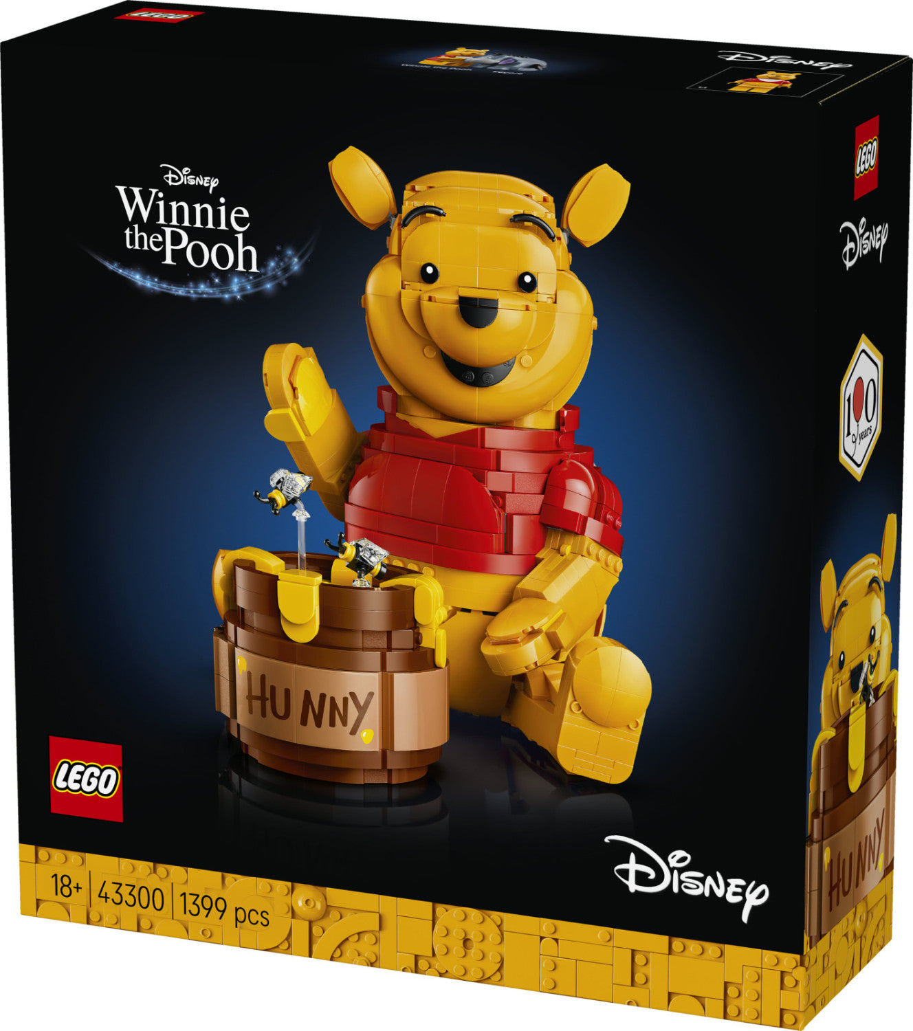 Lego Disney 43300 Winnie The Pooh Kit Modellismo Per Adulti Con Vaso E Minifigure Da Collezione