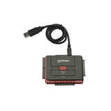Manhattan 179195 replicatore di porte e docking station per laptop USB tipo A Nero