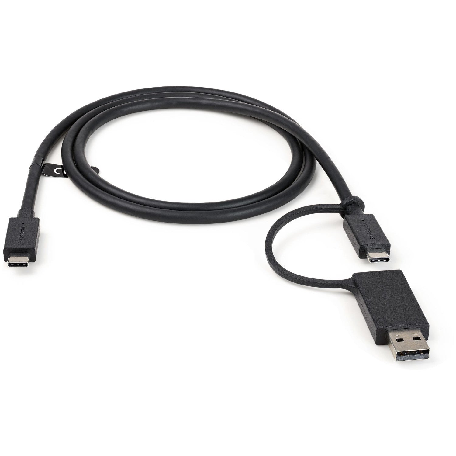 StarTech.com Cavo USB-C da 1 m con adattatore Dongle USB-A - Cavo ibrido 2-in-1 USB tipo C con USB-A - Da USB-C a USB-C (10Gbps/100W PD), da USB-A a USB-C (5Gbps) - Ideale per docking station ibride