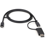 StarTech.com Cavo USB-C da 1 m con adattatore Dongle USB-A - Cavo ibrido 2-in-1 USB tipo C con USB-A - Da USB-C a USB-C (10Gbps/100W PD), da USB-A a USB-C (5Gbps) - Ideale per docking station ibride