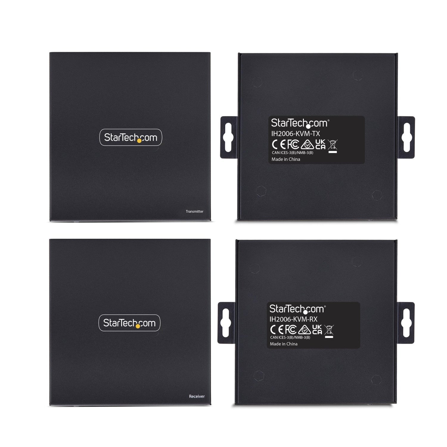 StarTech.com KVM Extender HDMI su Rete IP, Kit Trasmettitore e Ricevitore HDMI 4K 60Hz e USB su Ethernet/Cat6, AVoIP, non Richiede Driver, Kit di Montaggio incluso