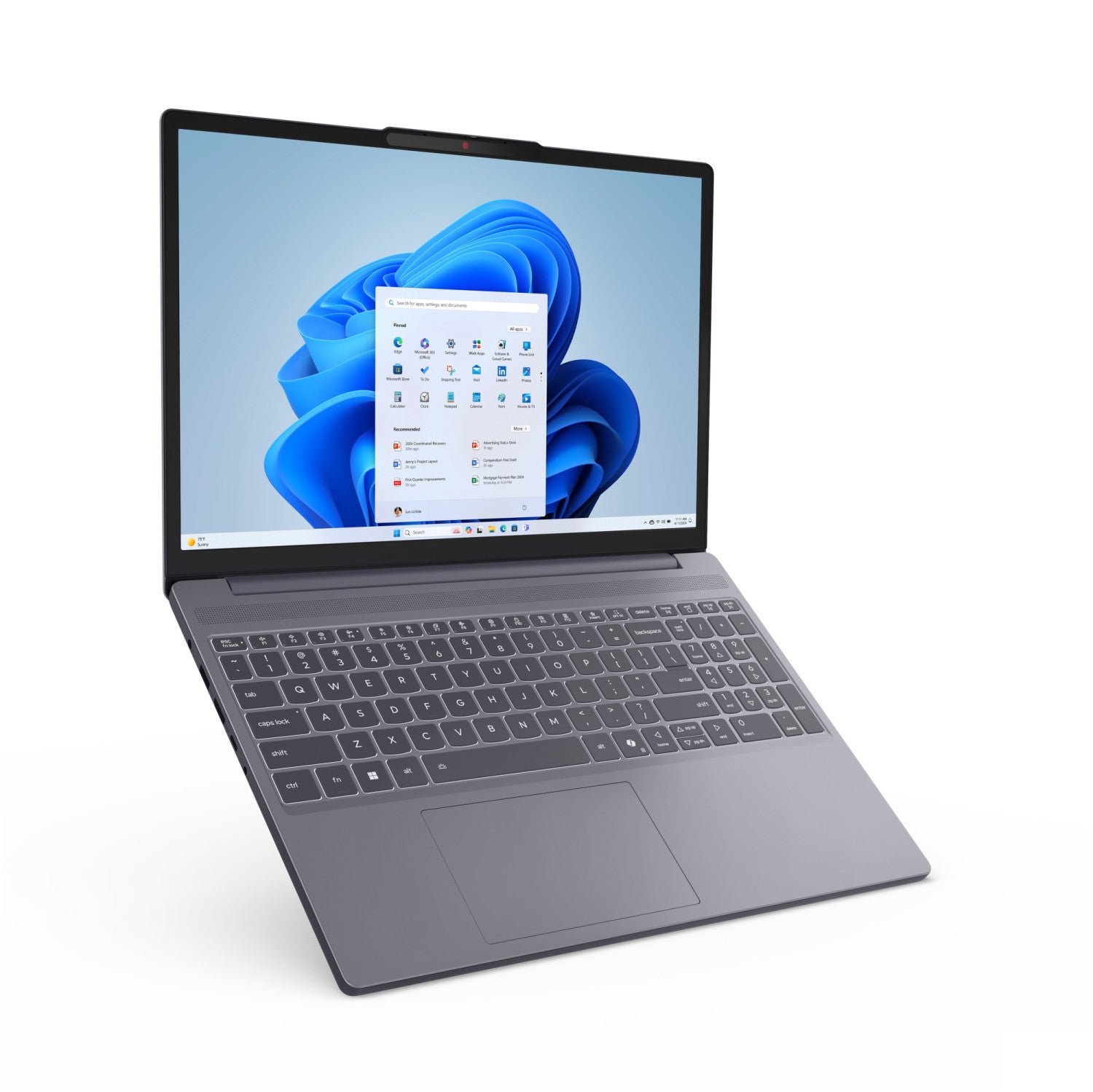 Lenovo IdeaPad Slim 3 15ARP10 AMD Ryzen 5 150 Computer portatile 38,9 cm (15.3") WUXGA 8 GB DDR5-SDRAM 512 GB SSD Wi-Fi 6 (802.11ax) Windows 11 Home Italiano Grigio