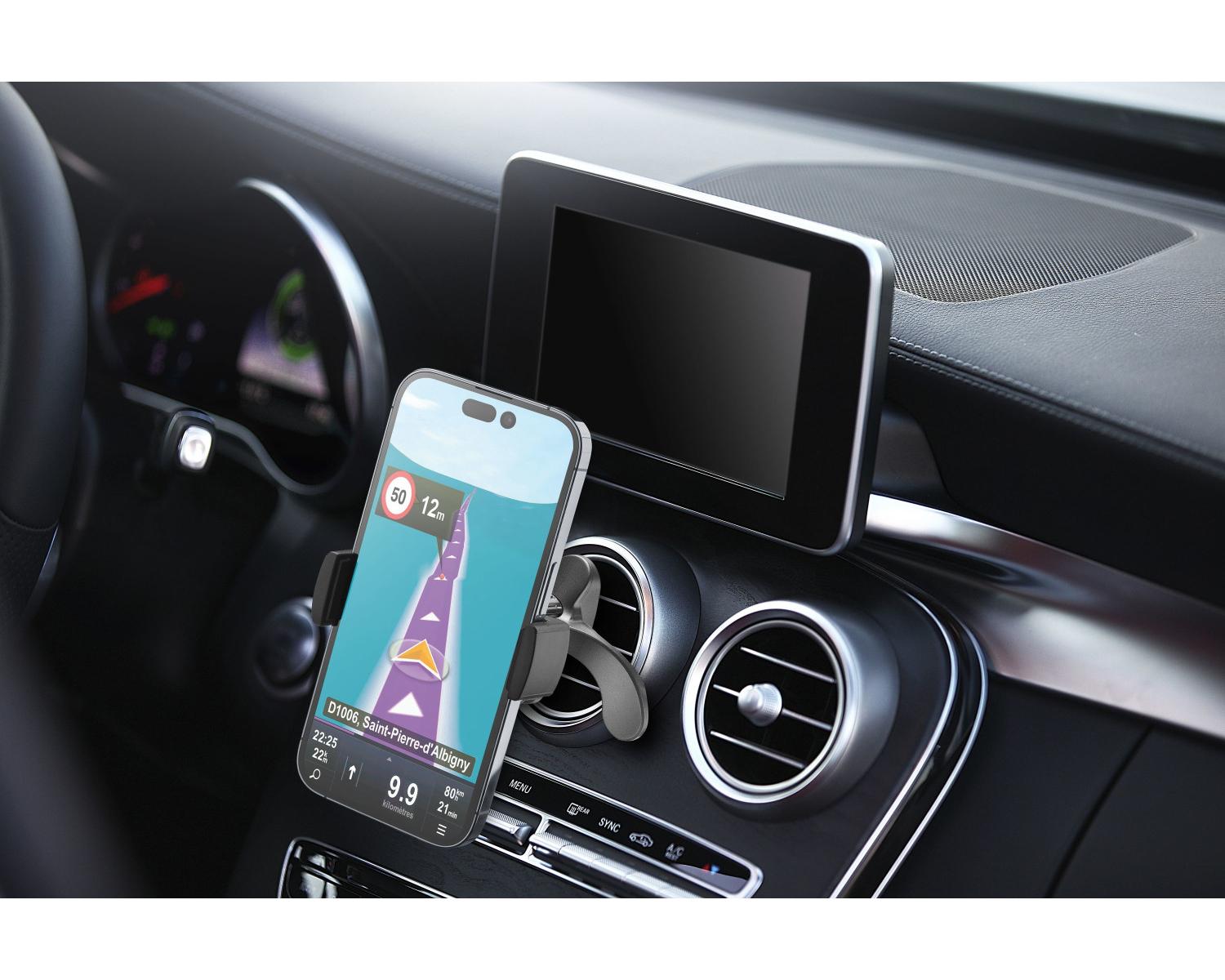 Cellularline Spin Fit Supporto attivo Telefono cellulare/smartphone Nero