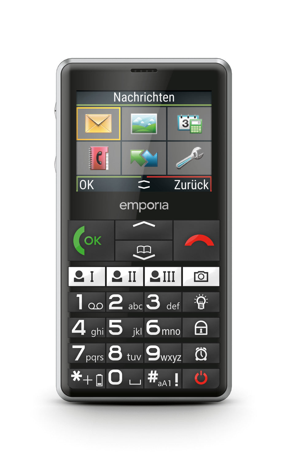 Emporia emporiaPURE-LTE 5,87 cm (2.31 pollici) 107 g Nero Telefono per anziani