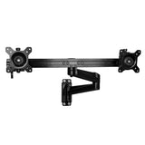 StarTech.com ARMDUALWALL supporto da tavolo per Tv a schermo piatto 61 cm (24") Nero