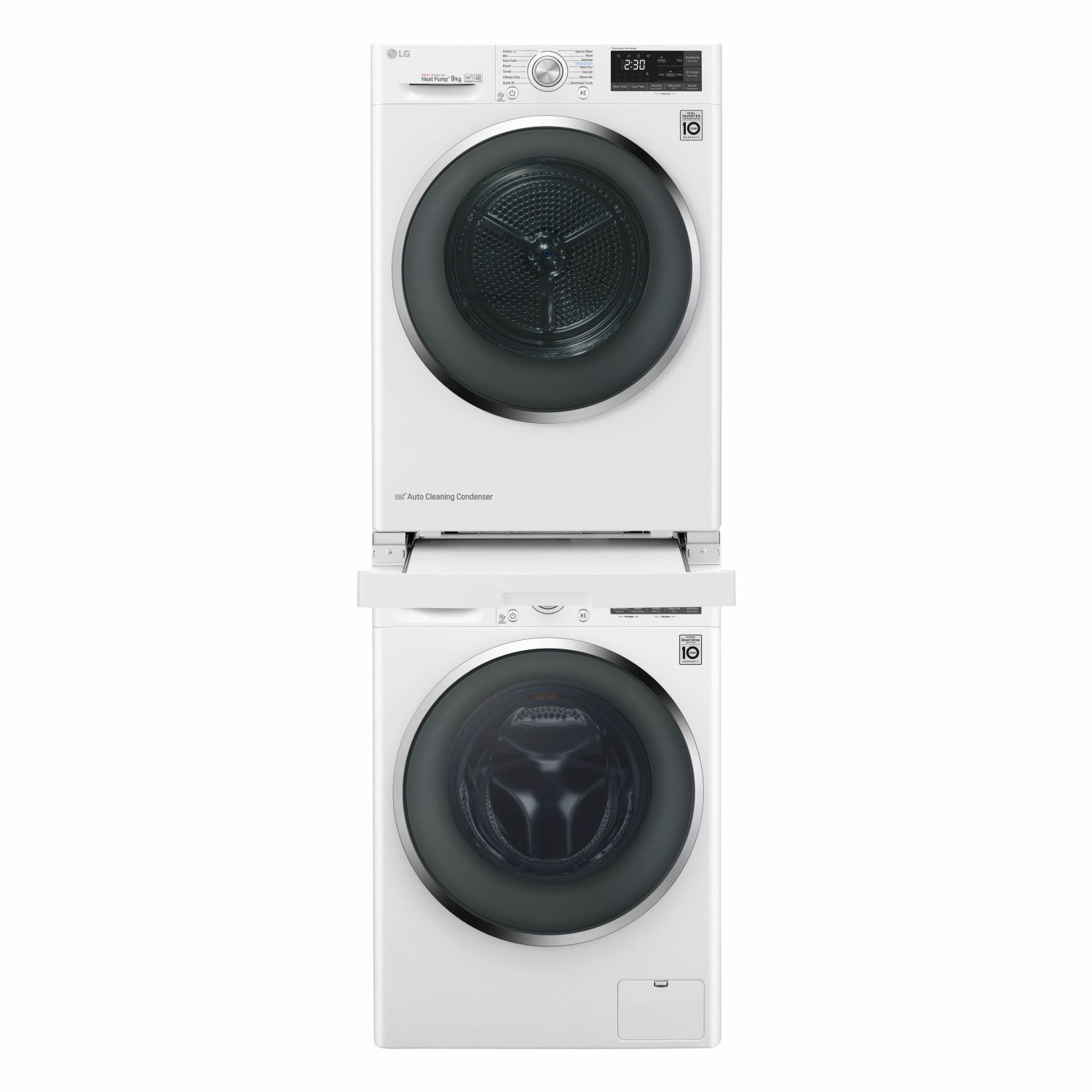 LG DSTWH accessorio e componente per lavatrice Kit di sovrapposizione 1 pz Bianco