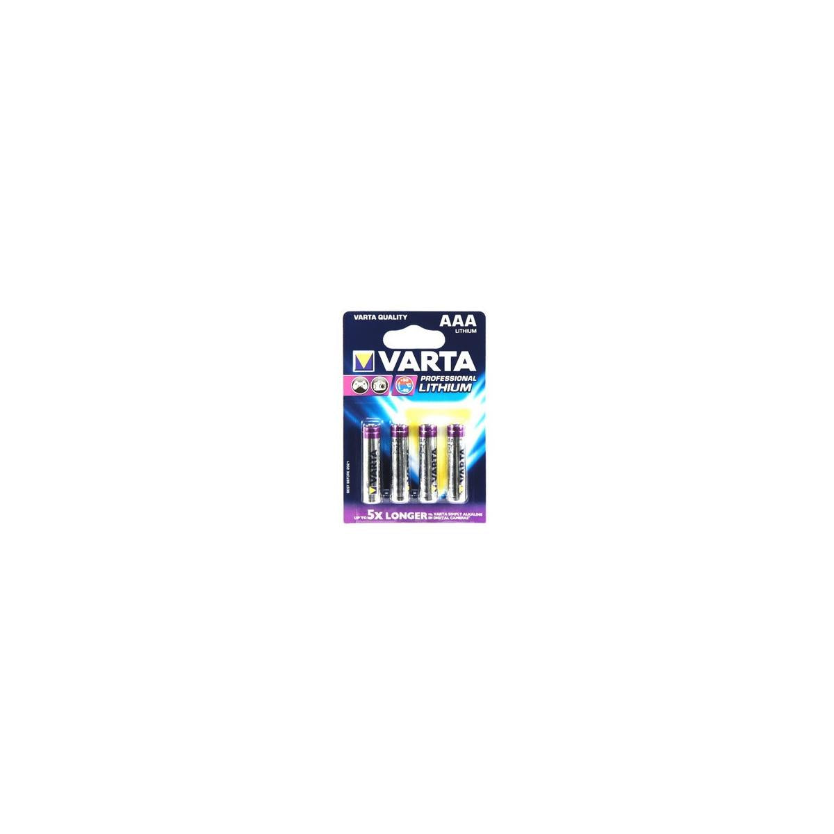 Varta 4x AAA Lithium Batteria monouso Mini Stilo AAA Litio