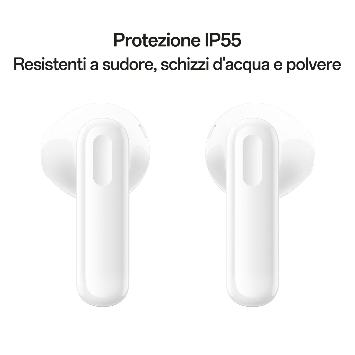 OPPO Enco Buds3 Auricolari True Wireless, 42h di Autonomia, Driver Dinamico da 12.4mm, BT 5.4, Controlli Touch, Cancellazione rumore passiva, Android e iOS, IP55, Versione Italiana , Bianco